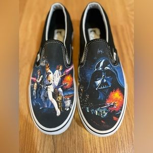 **SOLD** Vans X Star Wars Classic Slip On Shoes - LIKE NEW